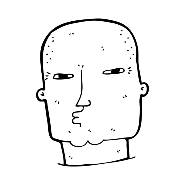 Καρτούν φαλακρός σκληρός τύπος — Διανυσματικό Αρχείο