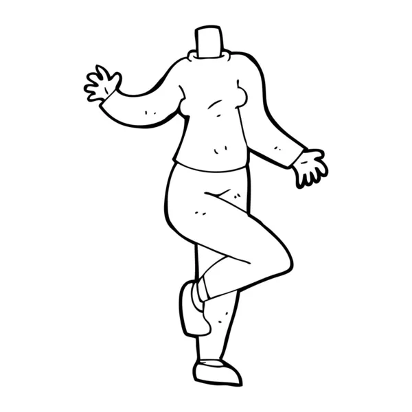 Corpo del cartone animato — Vettoriale Stock
