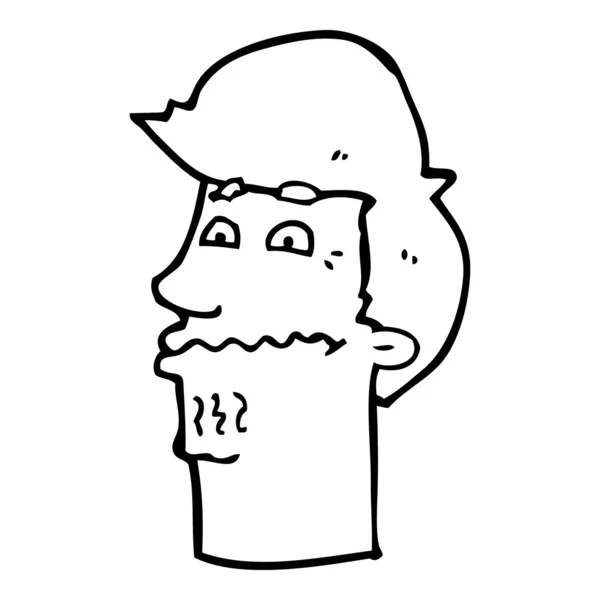 Cartoon nerveuze man — Stockvector