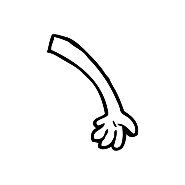 Cartoon arm — Stockvector