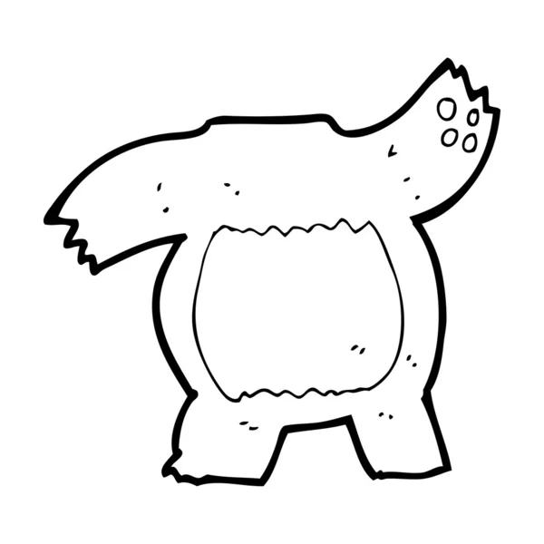 Cuerpo de oso de peluche de dibujos animados (mezclar y combinar o añadir fotos propias ) — Vector de stock