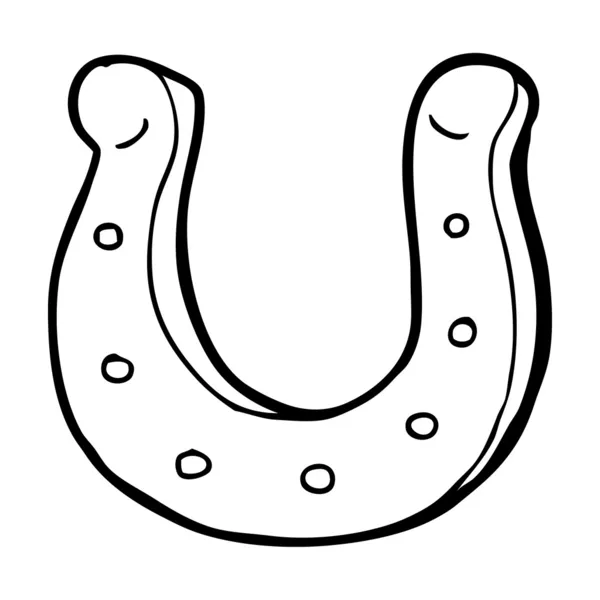 Cartoon horseshoe — Stock Vector