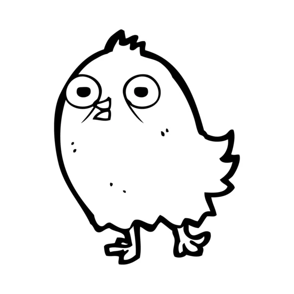 Кумедний мультфільм птах — стоковий вектор