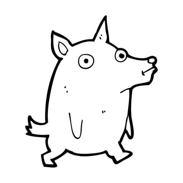 Desenho animado engraçado cachorrinho — Vetor de Stock