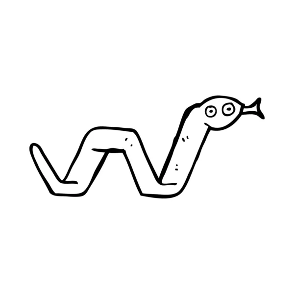 Cobra engraçada dos desenhos animados — Vetor de Stock