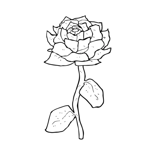 Rosa de dibujos animados — Vector de stock