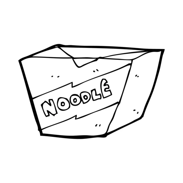 Cartoon noodle vak — Stockvector