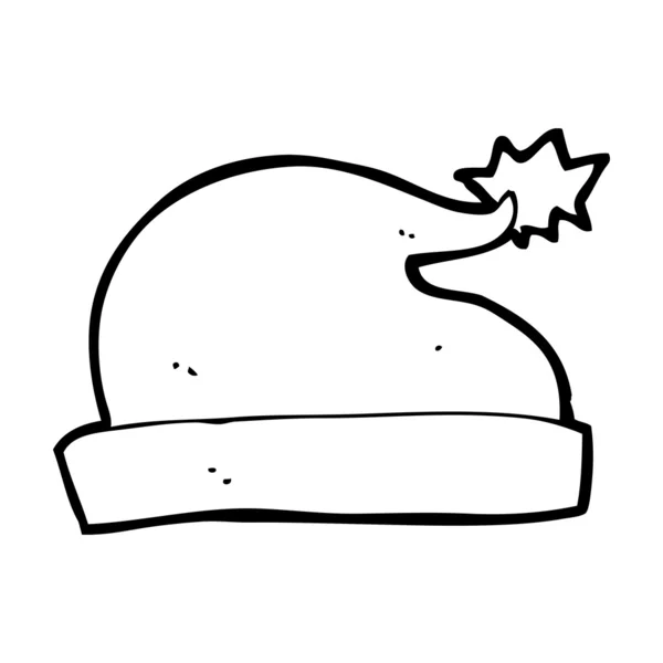 Kreslený santa klobouk — Stockový vektor