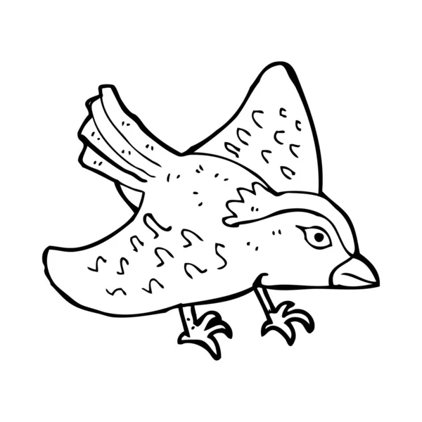 Cartoon garden bird — Stock Vector