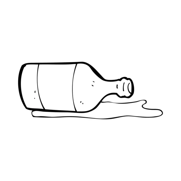 Dökülen bira cartoon — Stok Vektör