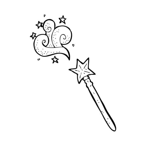 Cartoon magic wand — Stock Vector
