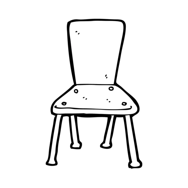 Cartoon old school chair — Stock Vector