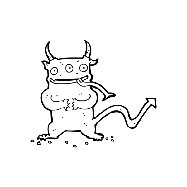 Cartoon weinig demon — Stockvector