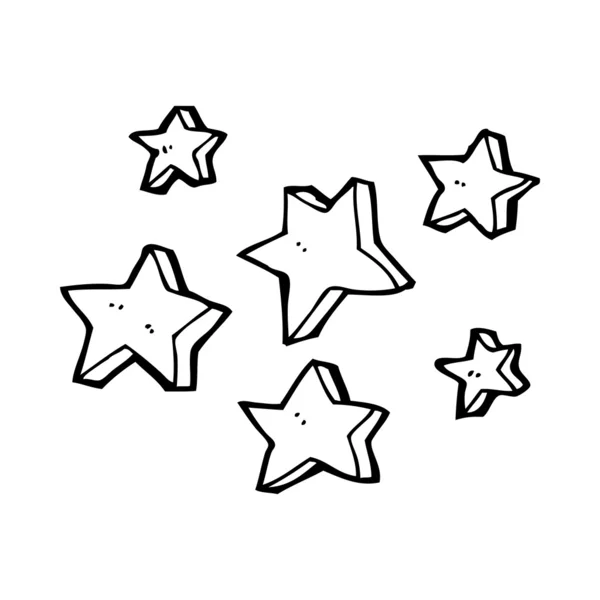 Мультфільм зірочок — стоковий вектор