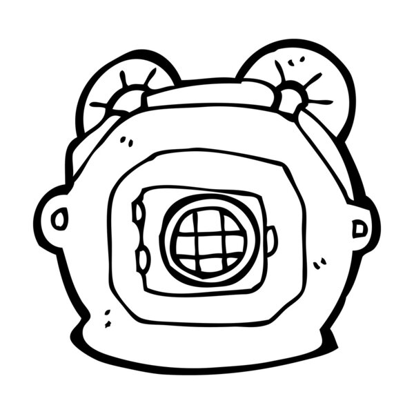 старый шлем глубоководного водолаза
