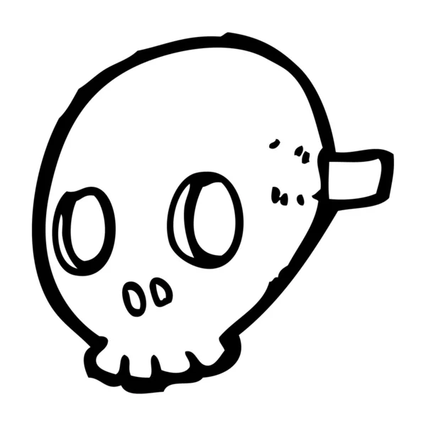 Cartoon skull mask — Stock vektor