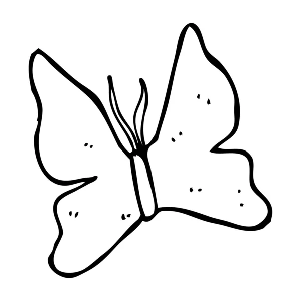 Signatura mariposa de dibujos animados — Archivo Imágenes Vectoriales