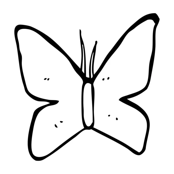 Kreskówka motyl symbol — Wektor stockowy