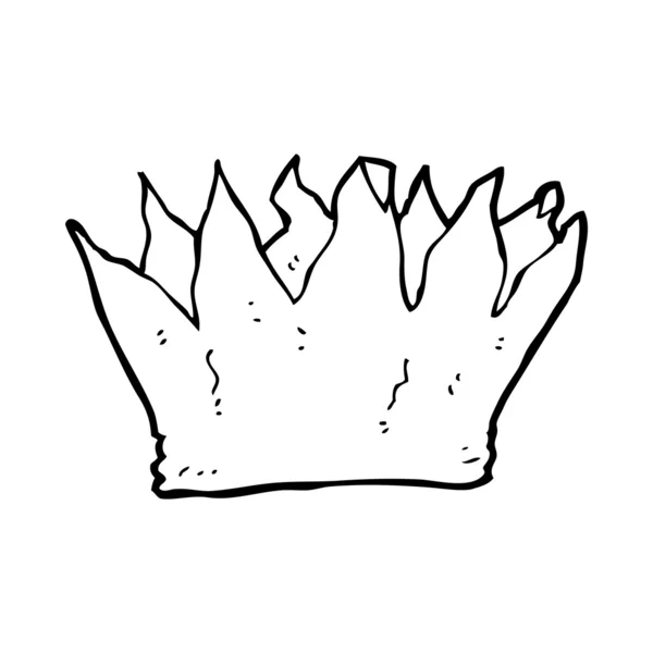 Cartoon papier kroon — Stockvector