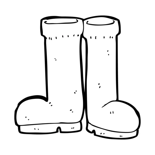 Cartoon rubberen laarzen — Stockvector