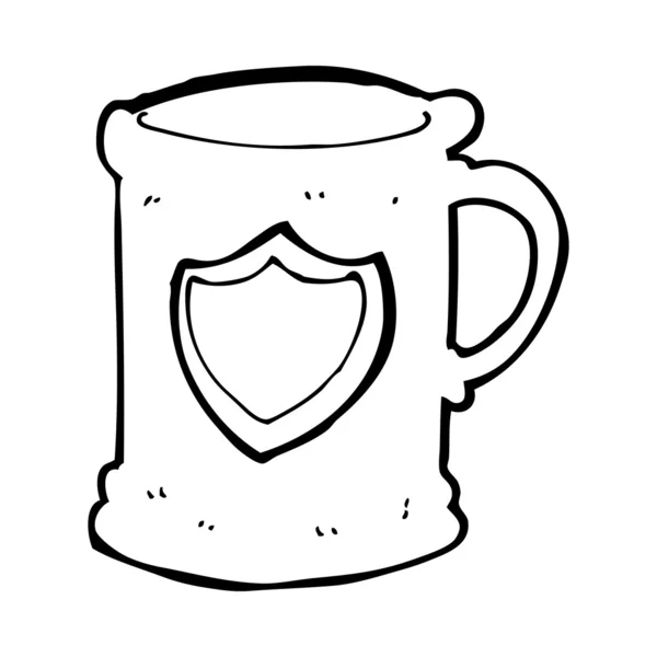 Cartoon tankard — Stock vektor