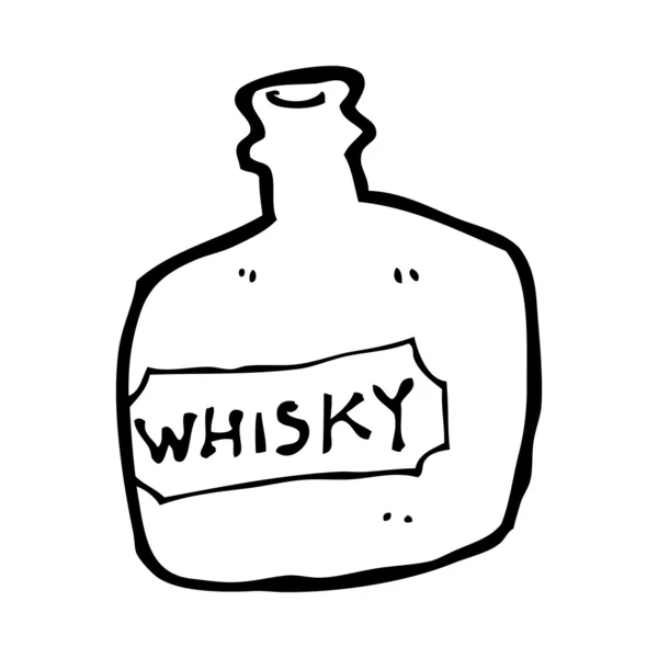 Tarro de whisky de dibujos animados — Vector de stock