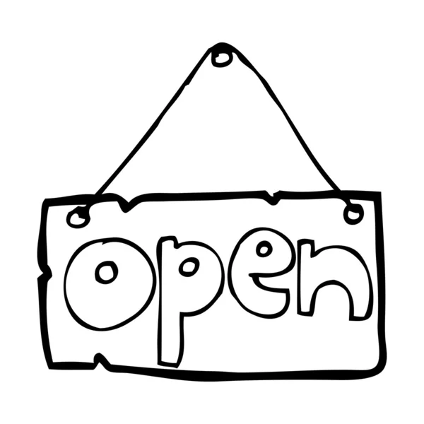 Karikatura otevřeného obchodu — Stockový vektor