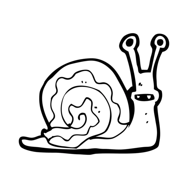 Caracol de dibujos animados — Vector de stock