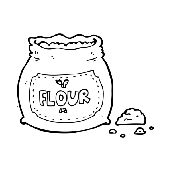 卡通袋面粉 — 图库矢量图片