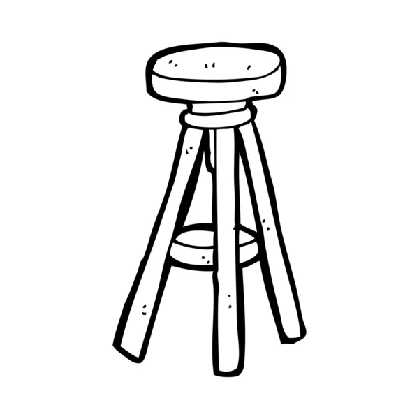 Tabouret dessin animé — Image vectorielle