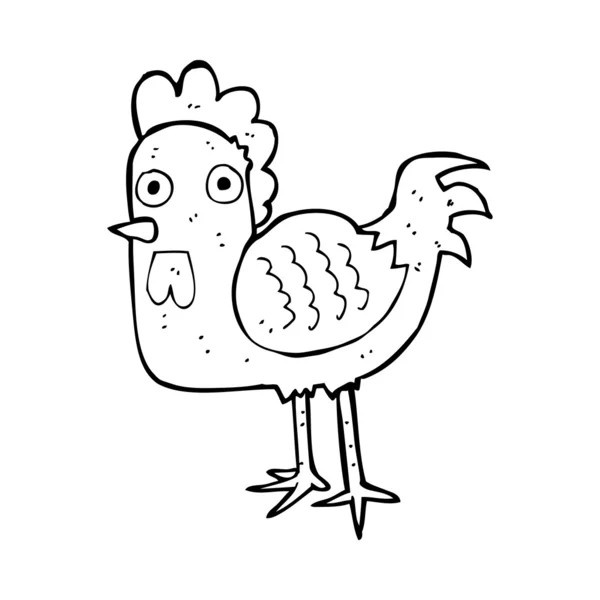 Pollo de dibujos animados — Vector de stock