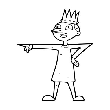 karikatür işaret eden Prens