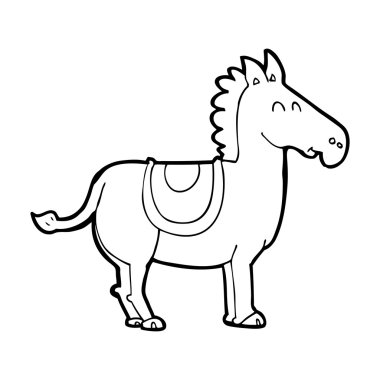 Çizgi film eşeği.