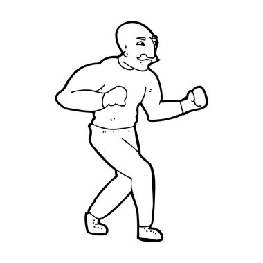 karikatür Victoria boksör