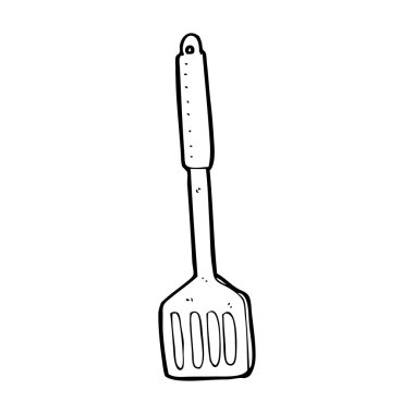 spatule de cuisine dessin animé