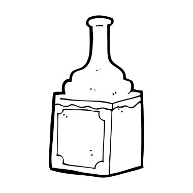 karikatür viski şişesi