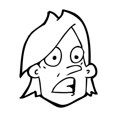 korkmuş yüz cartoon