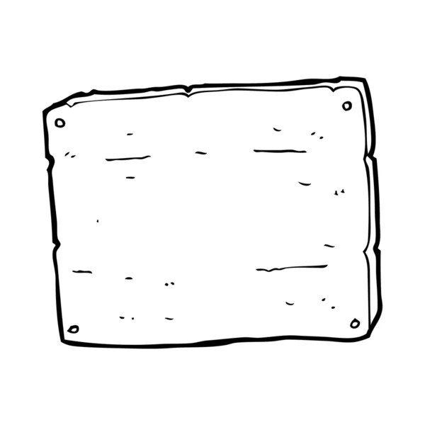Cartoon houten plank — Stockvector