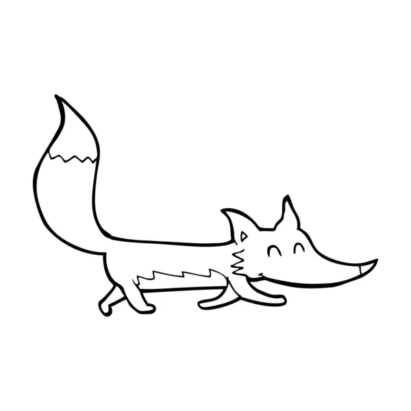 Cartoon little wolf — Stock Vector