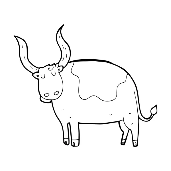 Cartoon ox — Stockvector