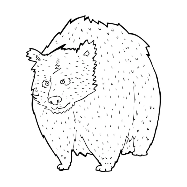 巨大な熊漫画 — ストックベクタ