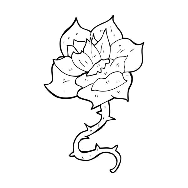 Cartoon rose — Stockvector