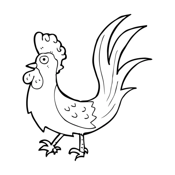 Cartoon cockerel — Stockvector