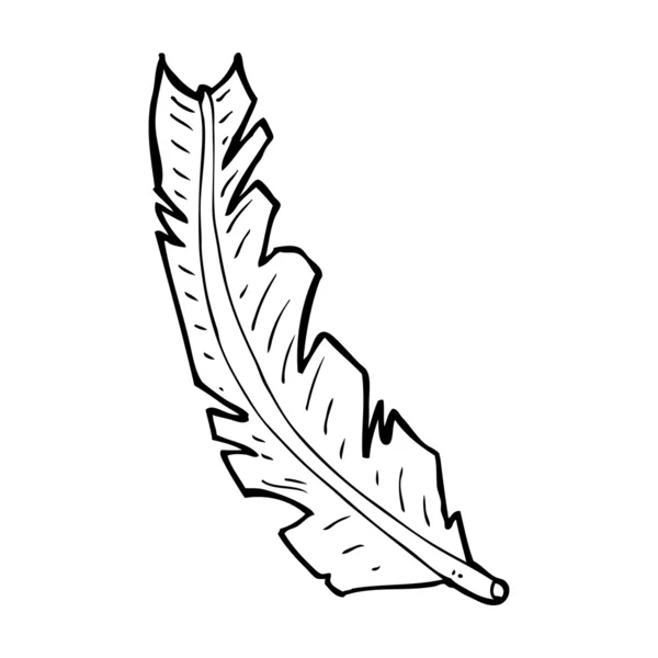 Cartoon feather — Stock Vector