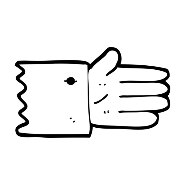 Cartoon open hand symbool — Stockvector