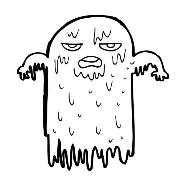 Cartoon slemmiga ghost — Stock vektor