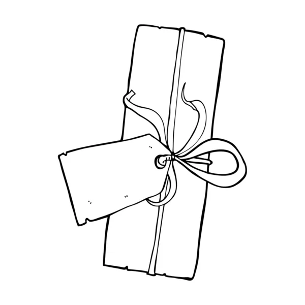 Kreslené vánoční dárek — Stockový vektor