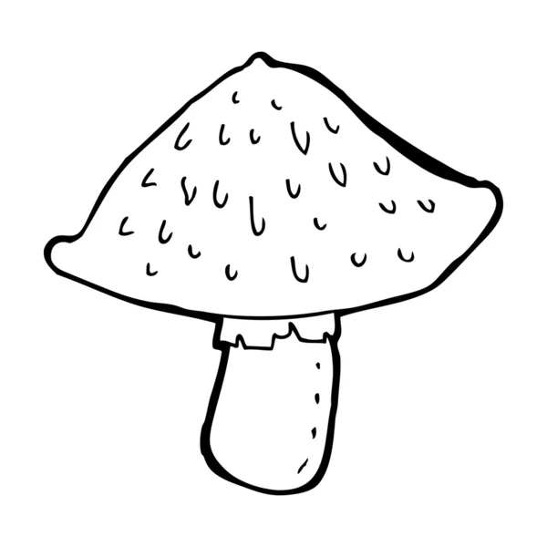 Cartoon wild mushroom — Stock Vector