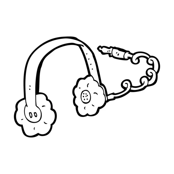 Auriculares de dibujos animados — Archivo Imágenes Vectoriales