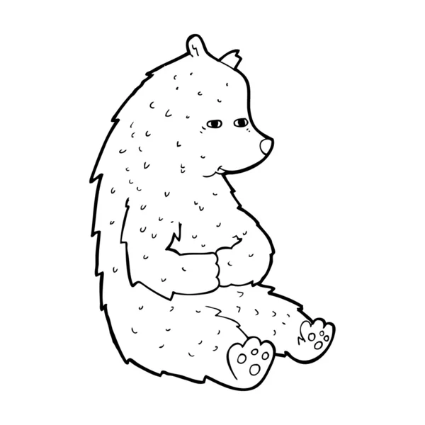 Bonito oso de dibujos animados — Archivo Imágenes Vectoriales